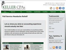Tablet Screenshot of kellercpa.net